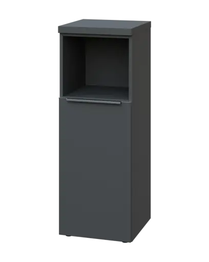 SIN 3 - 4DN kancelářská skříň, 1-dveřová/nika, levá, 1120x400x400, antracit